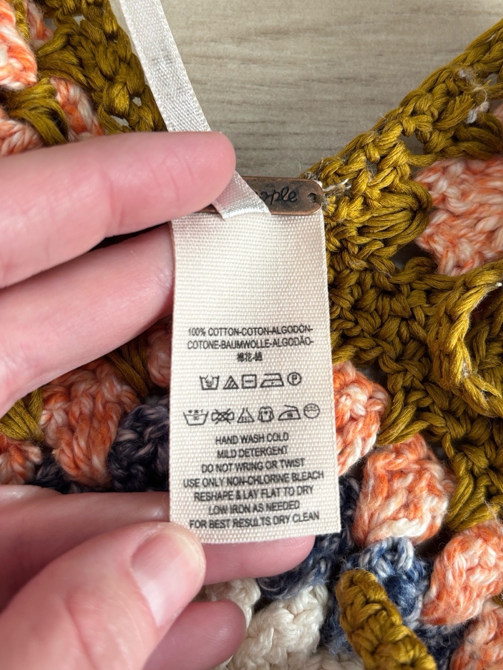 Free People Summer of Love Crochet Halter Top Tank Top Boho Floral Medium Large - Picture 4 of 5